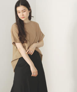 BEAMS HEART / 後ボタン 異素材プルオーバー