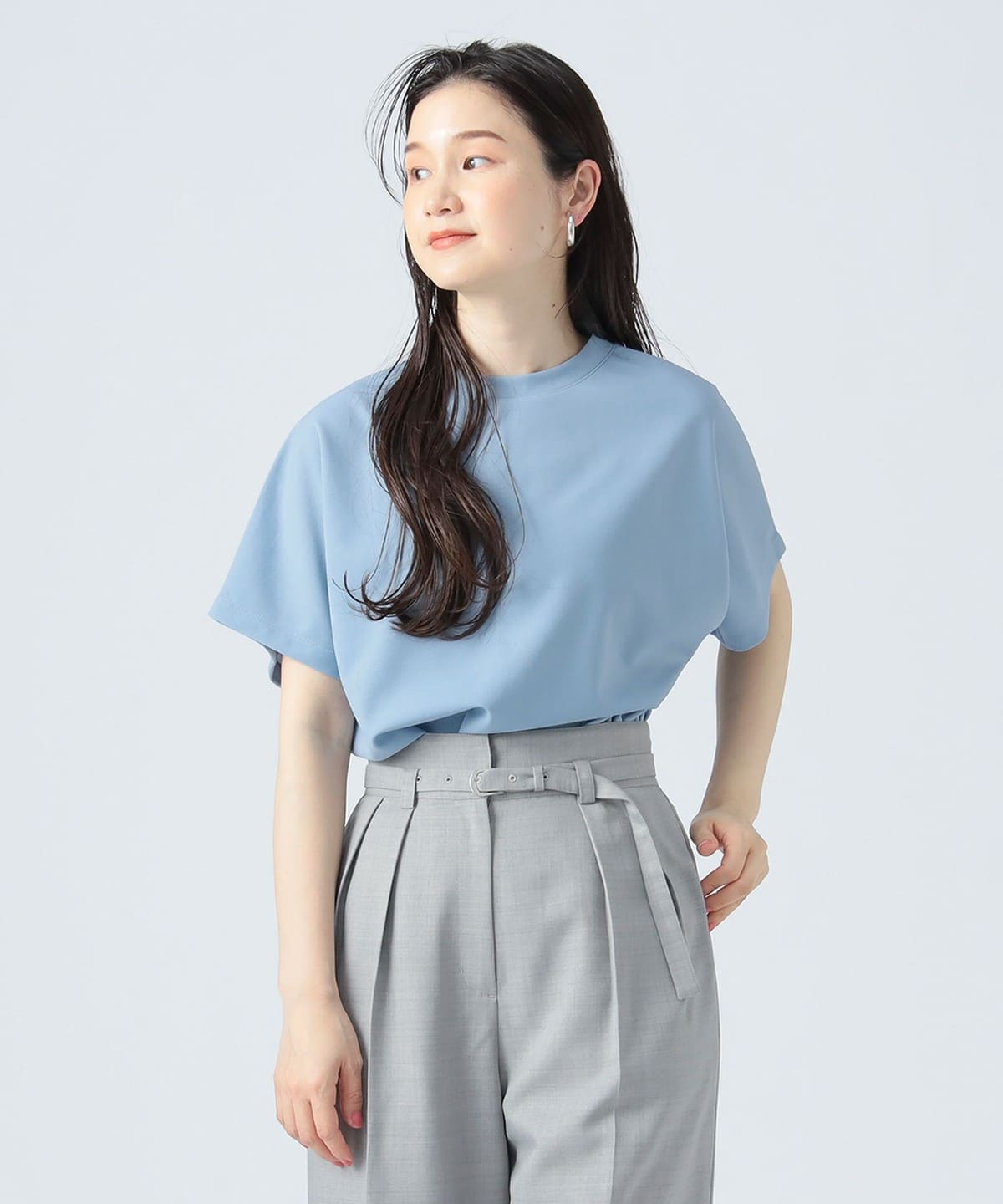 バックラッフル プルオーバー Tシャツ・カットソー WOMEN SAX ONE SIZE バックラッフル プルオーバー Tシャツ・カットソー WOMEN SAX ONE SIZE