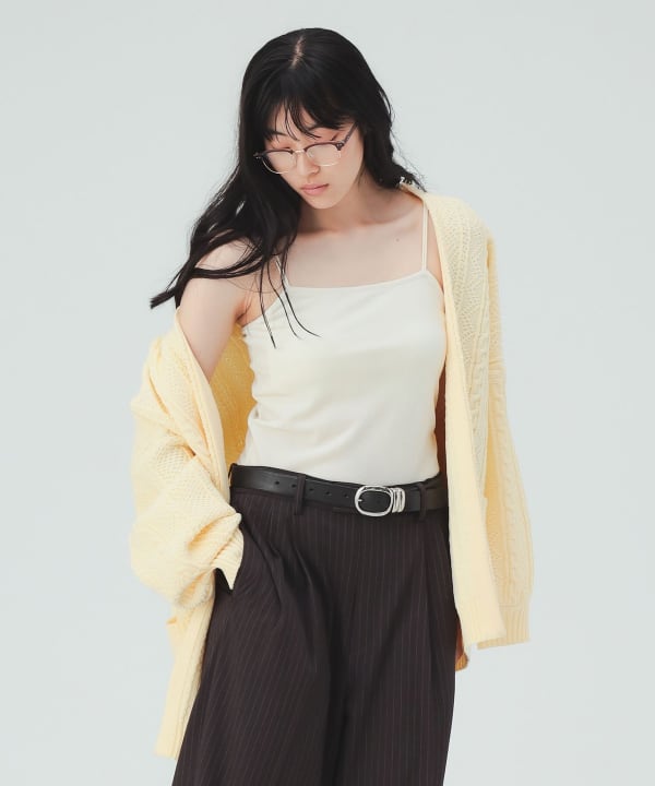 附罩杯天鵝絨吊帶衫 [H:169cm]