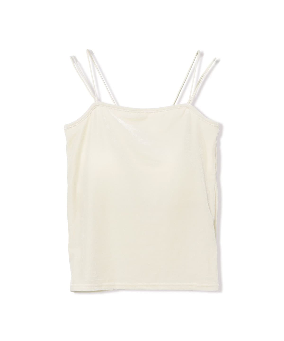 BEAMS HEART（ビームス ハート）カップ付き ベロア キャミソール（T 
