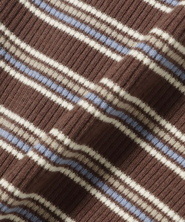 カップ付き ボーダー タンクトップ