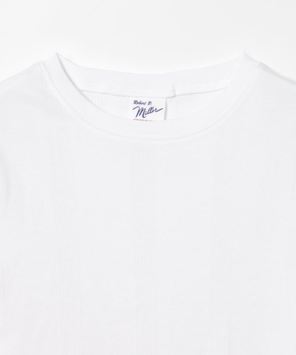 MILLER / パネルリブ クルーネック Tシャツ