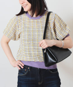 カラフルチェック ニットT