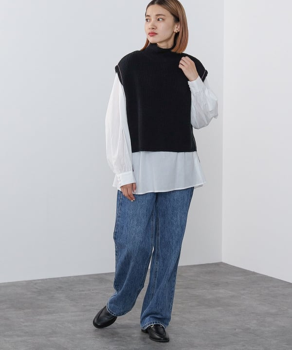 BEAMS HEART（ビームス ハート）脇ラインベスト ブラウス セット