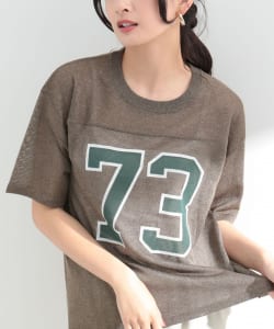 【3/13再値下げ】ラメニット フットボールTシャツ