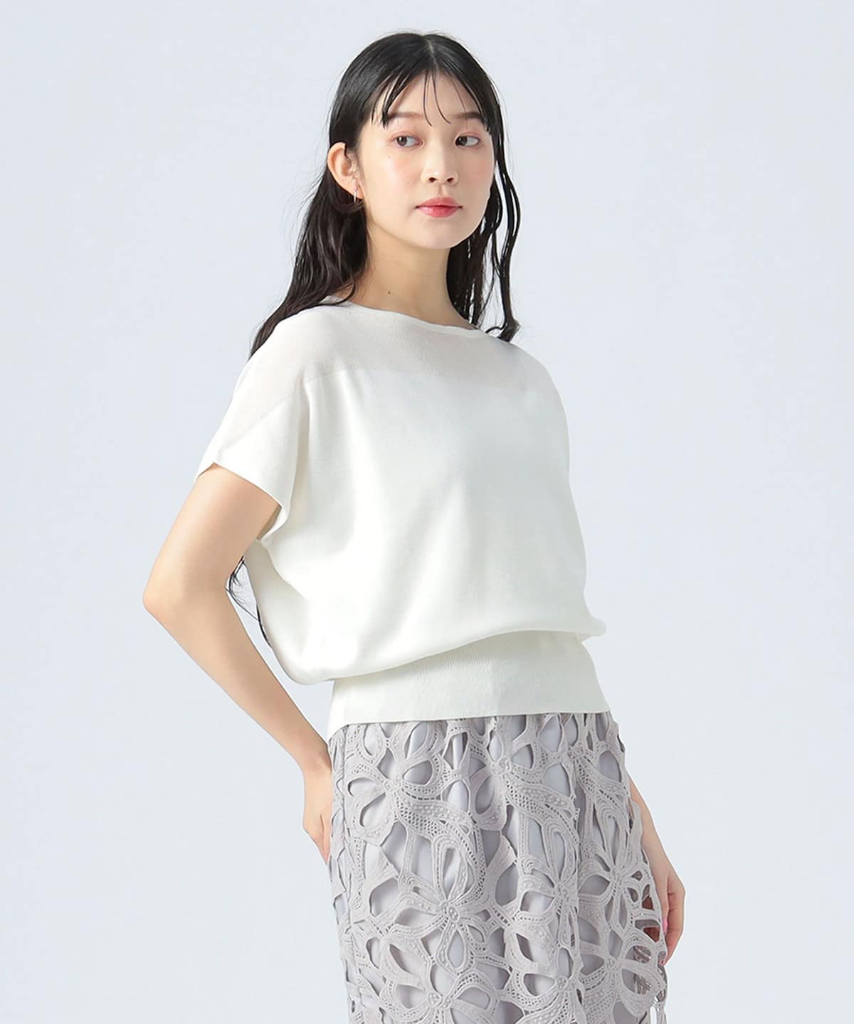 シアーショルダー プルオーバー シャツ・ブラウス WOMEN OFF WHITE ONE SIZE シアーショルダー プルオーバー シャツ・ブラウス WOMEN OFF WHITE ONE SIZE
