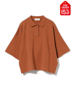 【+15%ポイントUP】ハーフスリーブ ニットポロ