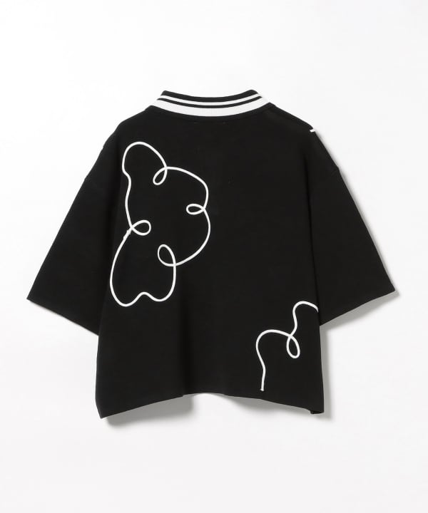 BEAMS HEART（ビームス ハート）コード刺繍 ニットポロ（シャツ