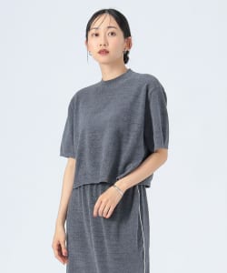 【+15%ポイントUP】ベロア モックネック プルオーバー