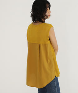 ノースリーブ 異素材ニット