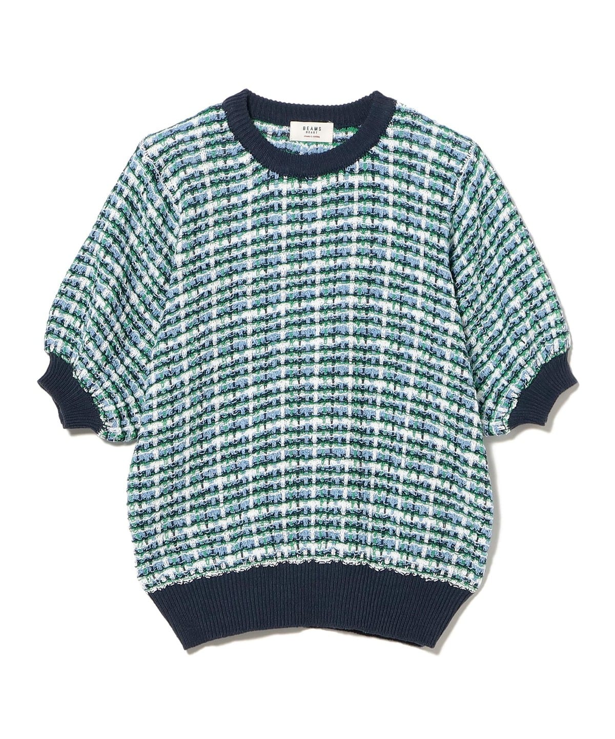 即完品【新品】Palace × BEAMS ニットセーター L マルチカラー BEAMS HEART（ビームス ハート）【9/17再値下げ】カラフル チェック