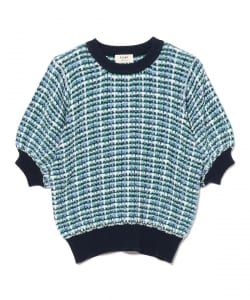 彩色格紋針織衫
