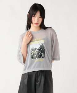 フォトプリント シアーニット Tシャツ