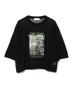フォトプリント シアーニット Tシャツ