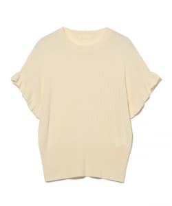 袖フリルニット プルオーバー