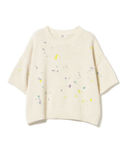 カラー ペイント ニット