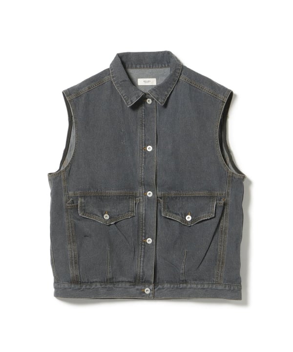 BEAMS HEART 　ストレッチデニムベスト BEAMS HEART（ビームス ハート）【9/4再値下げ】ストレッチ