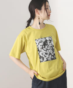 BEAMS HEART / ロゴ刺繍 マーガレット Tシャツ