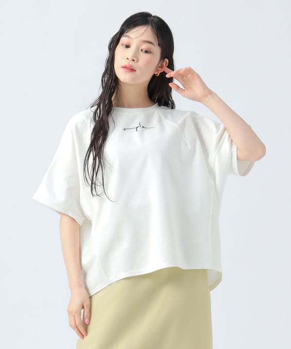 BEAMS HEART（ビームス ハート）シンプル刺繍 Tシャツ（Tシャツ