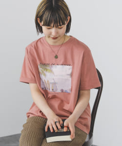 BEAMS HEART / ビーチフォト プリントTシャツ