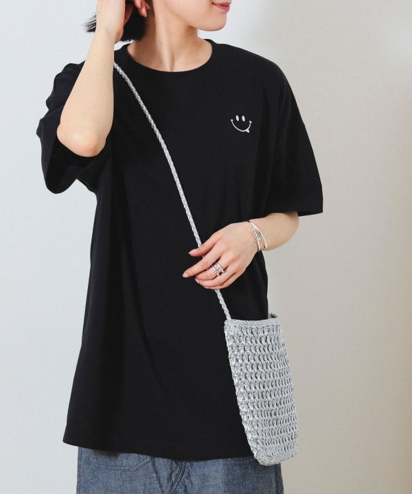 BEAMS HEART（ビームス ハート）フェイス刺繍 Tシャツ（Tシャツ