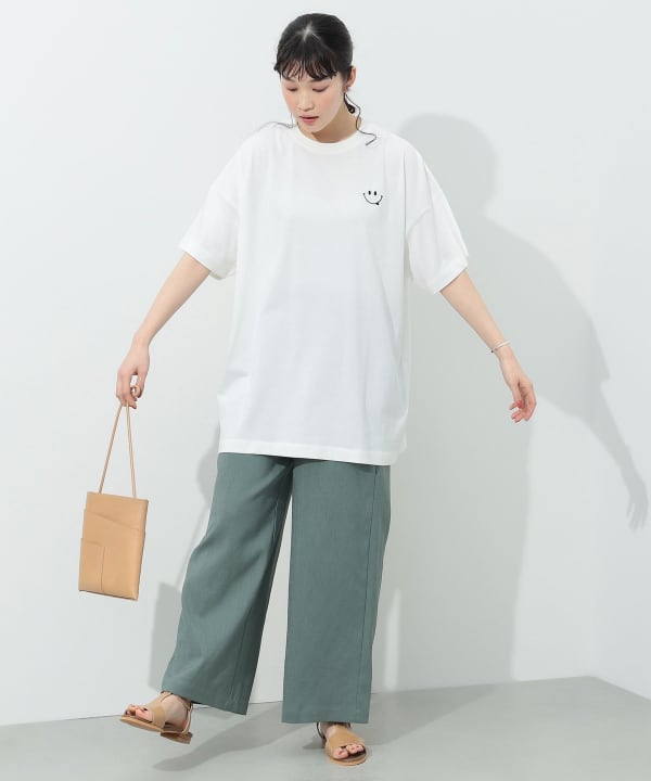 BEAMS HEART（ビームス ハート）フェイス刺繍 Tシャツ（Tシャツ