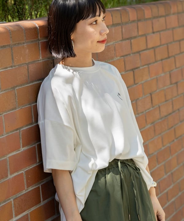 BEAMS HEART（ビームス ハート）フェイス刺繍 Tシャツ（Tシャツ