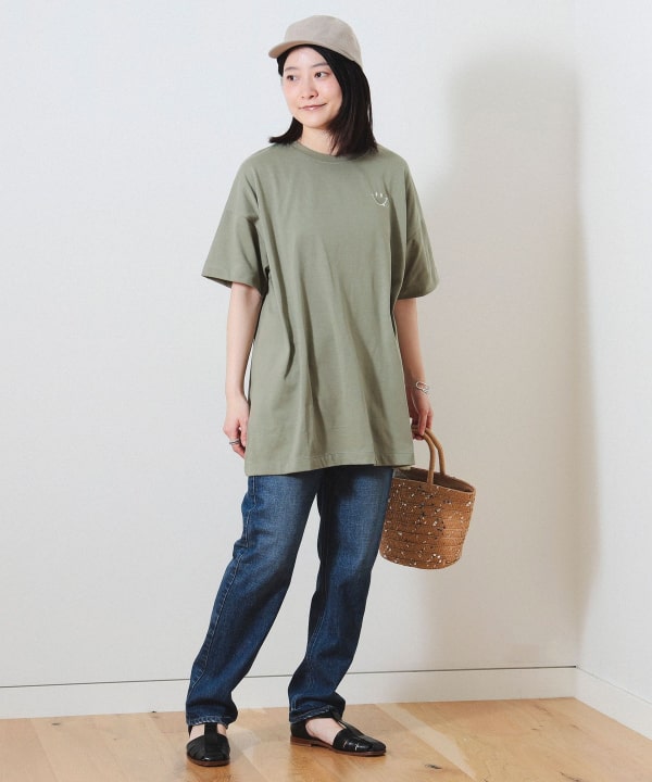 BEAMS HEART（ビームス ハート）フェイス刺繍 Tシャツ（Tシャツ