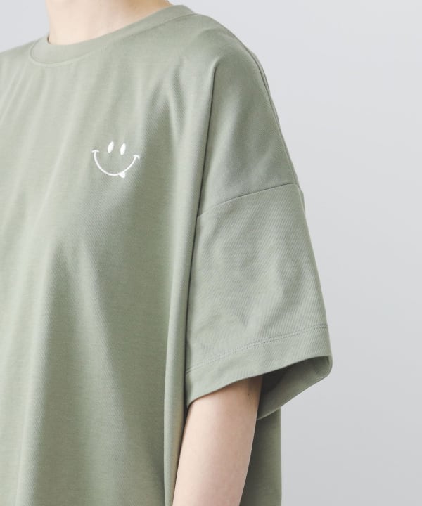 BEAMS HEART（ビームス ハート）フェイス刺繍 Tシャツ（Tシャツ