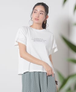 BEAMS HEART / 女裝 打褶袖 LOGO T恤