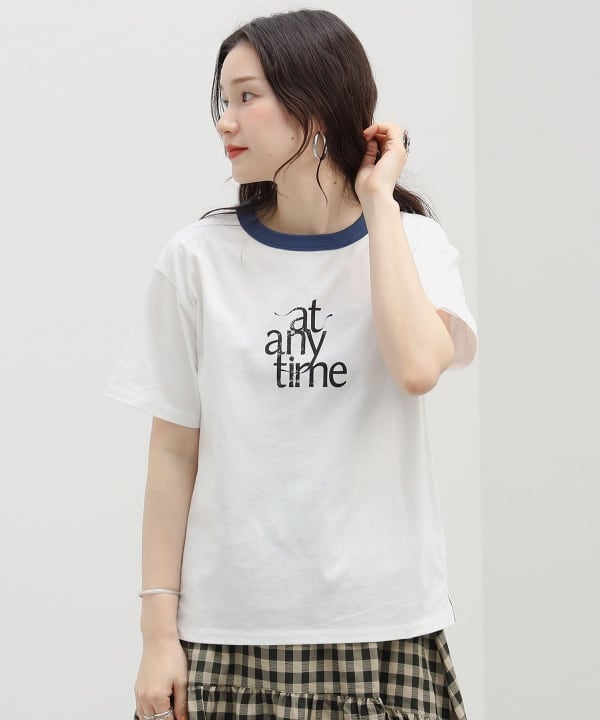 BEAMS HEART（ビームス ハート）BEAMS HEART / ロゴ リンガーTシャツ