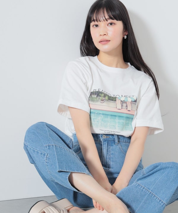 BEAMS HEART（ビームス ハート）プールフォト Tシャツ（Tシャツ・カットソー プリントTシャツ）通販｜BEAMS