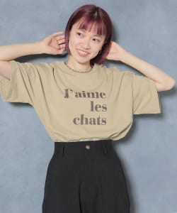 BEAMS HEART / 女裝 法文LOGO 短袖 T恤