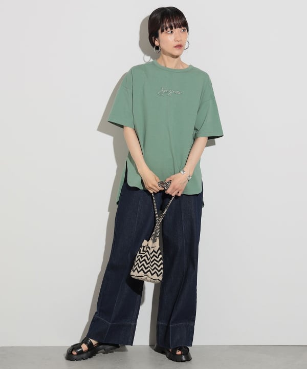 【Burberry】 EDK 刺繍クルーネック T シャツ BEAMS HEART（ビームス ハート）カット刺繍 クルーネック T