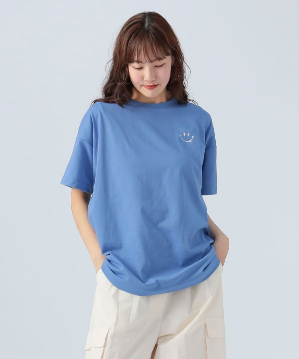 BEAMS HEART（ビームス ハート）スマイル刺繍 Tシャツ（Tシャツ