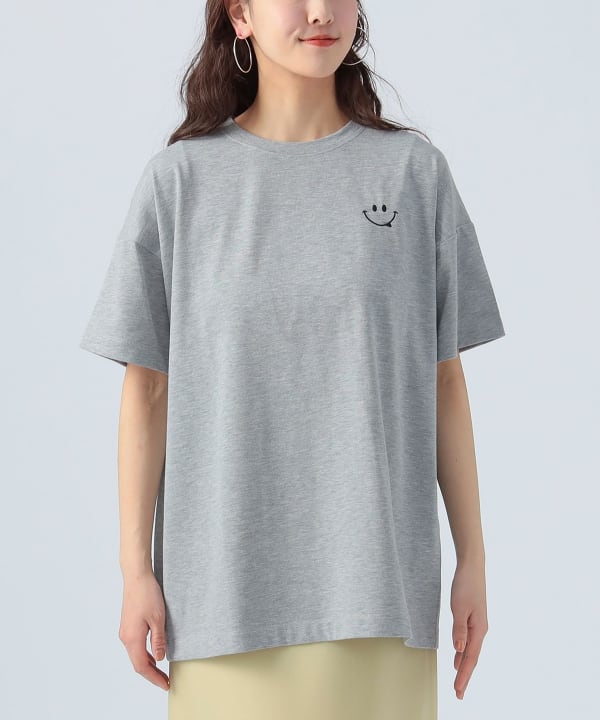 BEAMS HEART（ビームス ハート）スマイル刺繍 Tシャツ（Tシャツ