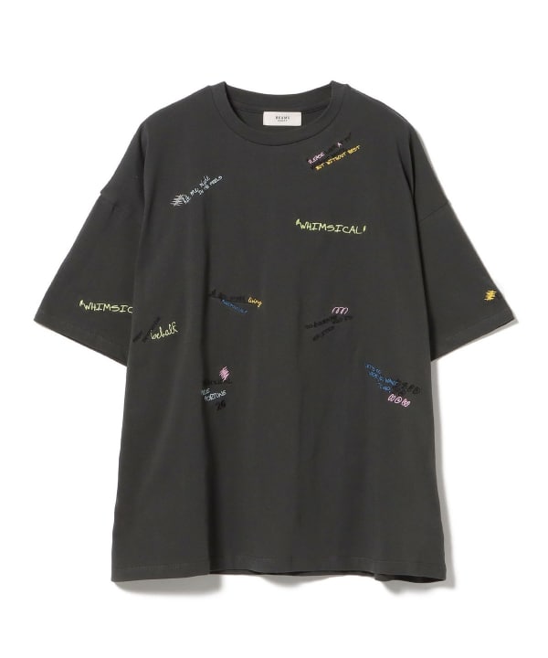 BEAMS HEART（ビームス ハート）ランダム ロゴ 刺繍 Tシャツ（T