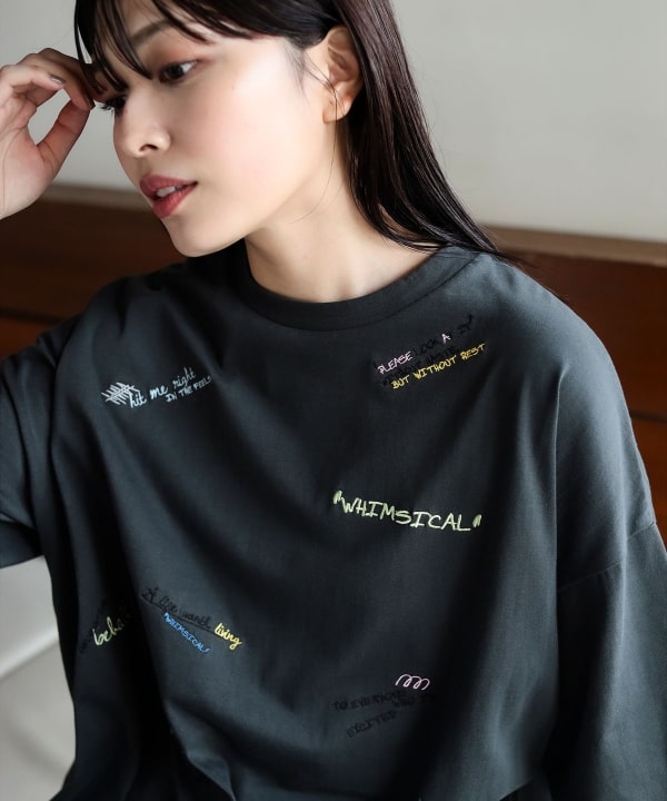 値下げ！　【美品】ロゴ入り半袖Tシャツ　刺繍Tシャツ　beams ビームス ロゴ 刺繍 Tシャツ（Tシャツ/カットソー）｜BEAMS HEART