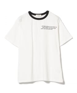レタリングロゴ リンガーTシャツ
