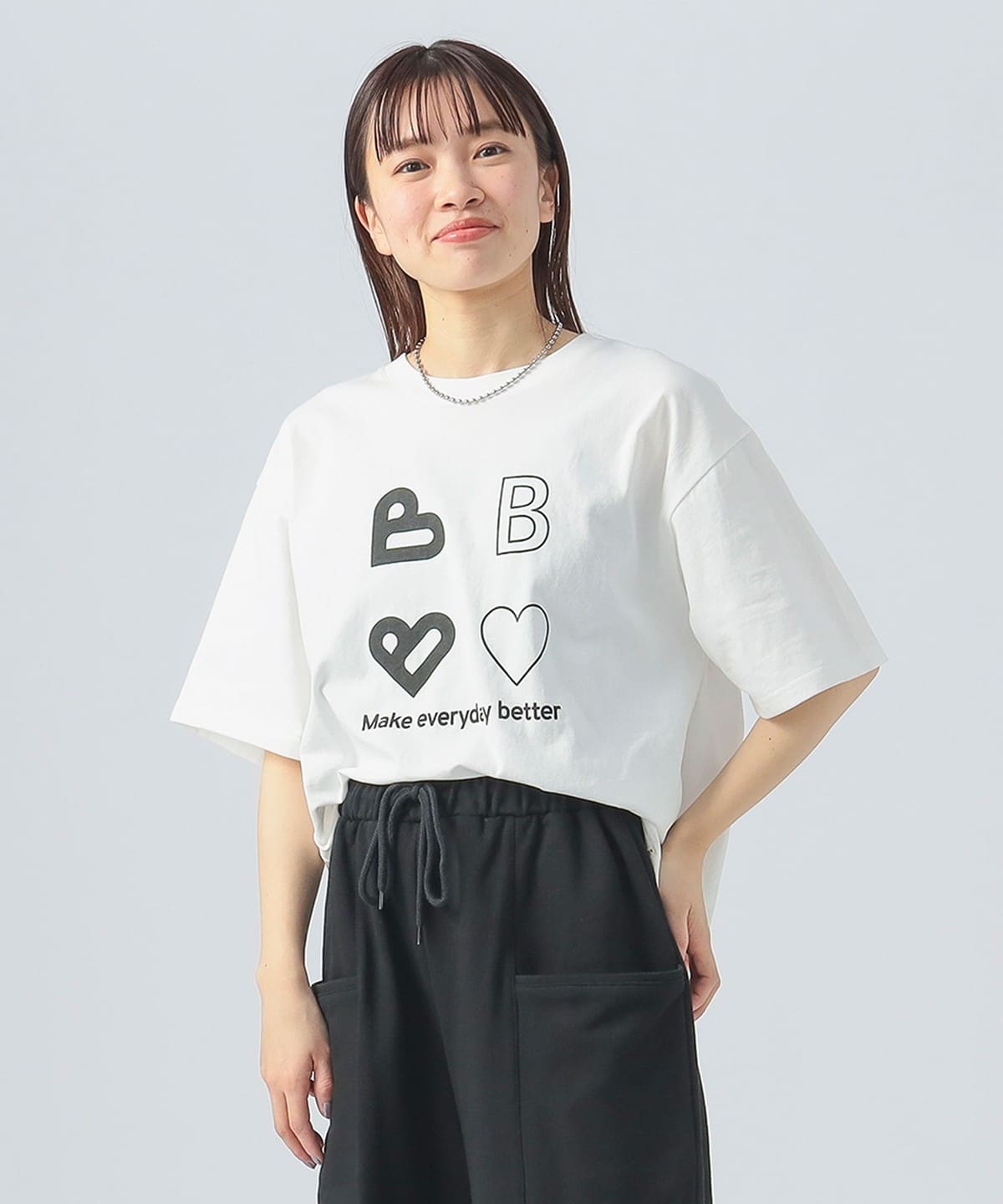 Rady❤️ロゴTシャツ❤️新品❤️ BEAMS HEART（ビームス ハート）B-HEARTロゴ フロント プリントT