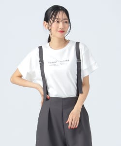 袖タック ハンド ロゴ Tシャツ