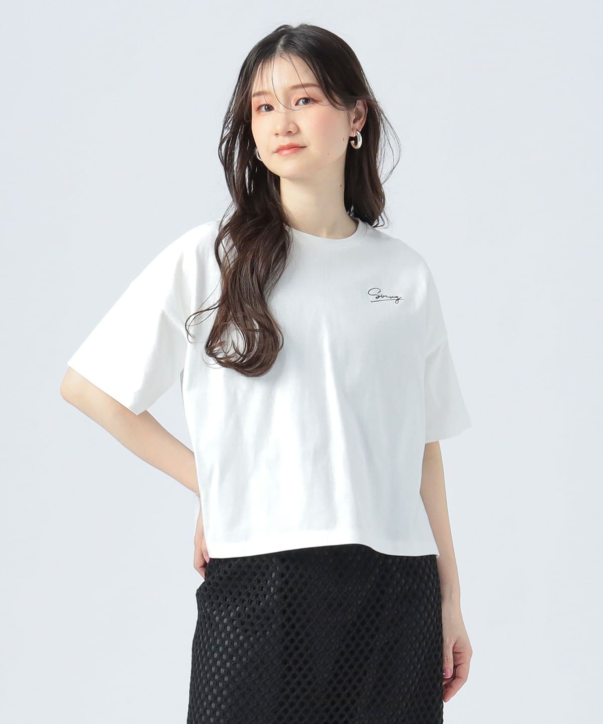 ボックスタック スモールロゴ Tシャツ Tシャツ・カットソー WOMEN OFF WHITE ONE SIZE ボックスタック スモールロゴ Tシャツ Tシャツ・カットソー WOMEN OFF WHITE ONE SIZE