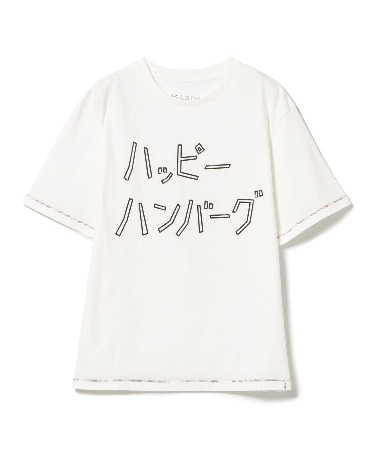 【EXCLUSIVE】ハッピーハンバーグ ロゴ Tシャツ Tシャツ・カットソー WOMEN OFF WHITE L 【EXCLUSIVE】ハッピーハンバーグ ロゴ Tシャツ Tシャツ・カットソー WOMEN OFF WHITE L