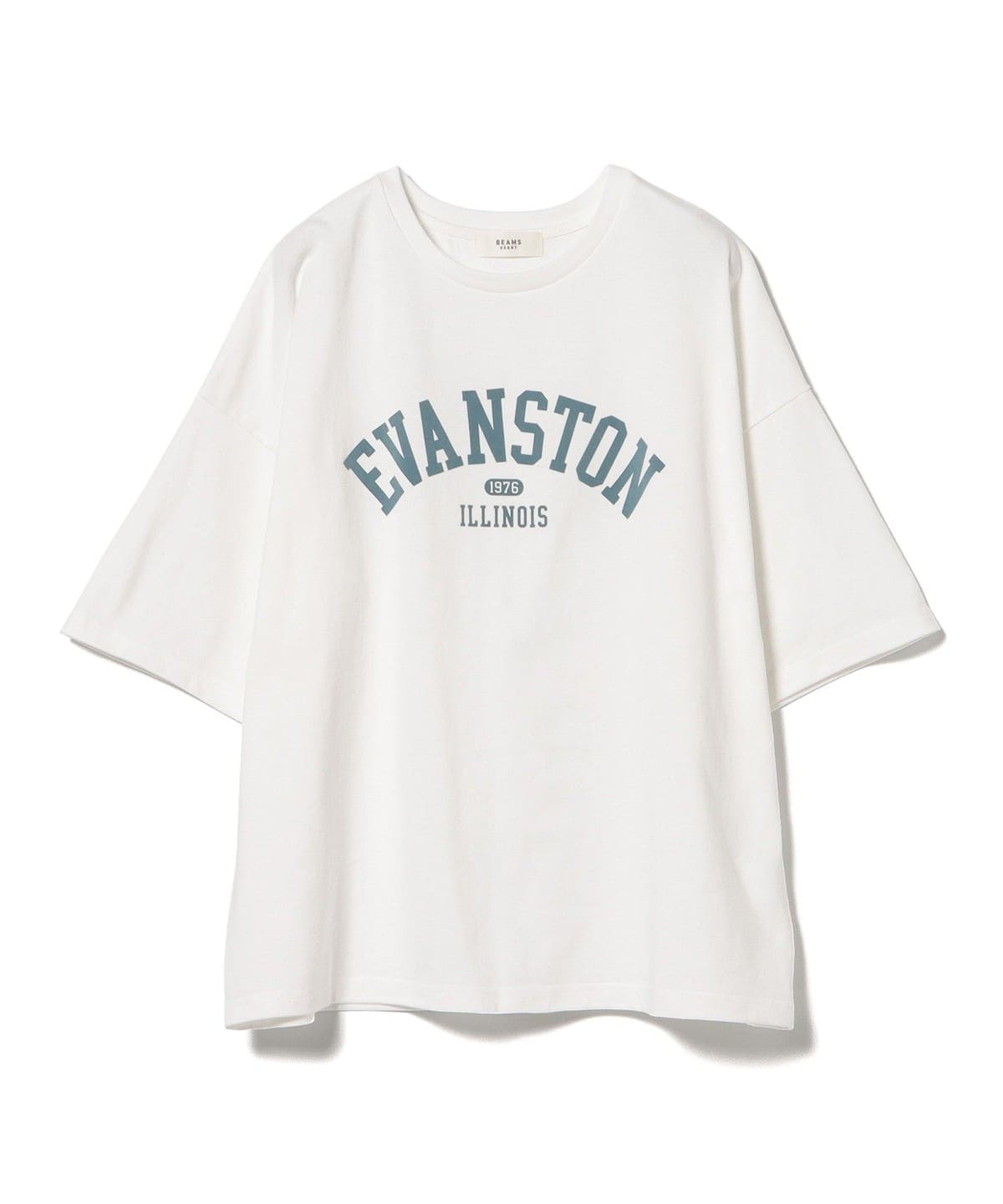 フロッキー カレッジロゴ Tシャツ Tシャツ・カットソー WOMEN OFF WHITE×SAX ONE SIZE フロッキー カレッジロゴ Tシャツ Tシャツ・カットソー WOMEN OFF WHITE×SAX ONE SIZE