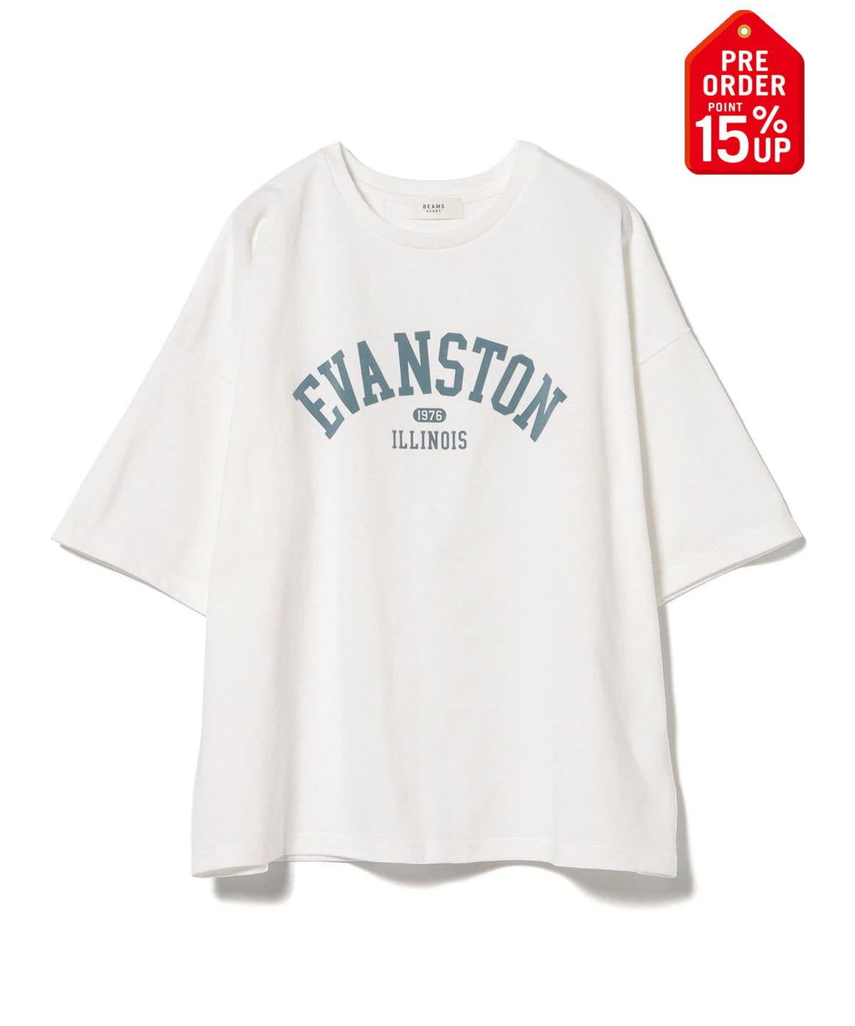 【+15%ポイントUP】フロッキー カレッジロゴ Tシャツ Tシャツ・カットソー WOMEN OFF WHITE×SAX ONE SIZE 【+15%ポイントUP】フロッキー カレッジロゴ Tシャツ Tシャツ・カットソー WOMEN OFF WHITE×SAX ONE SIZE
