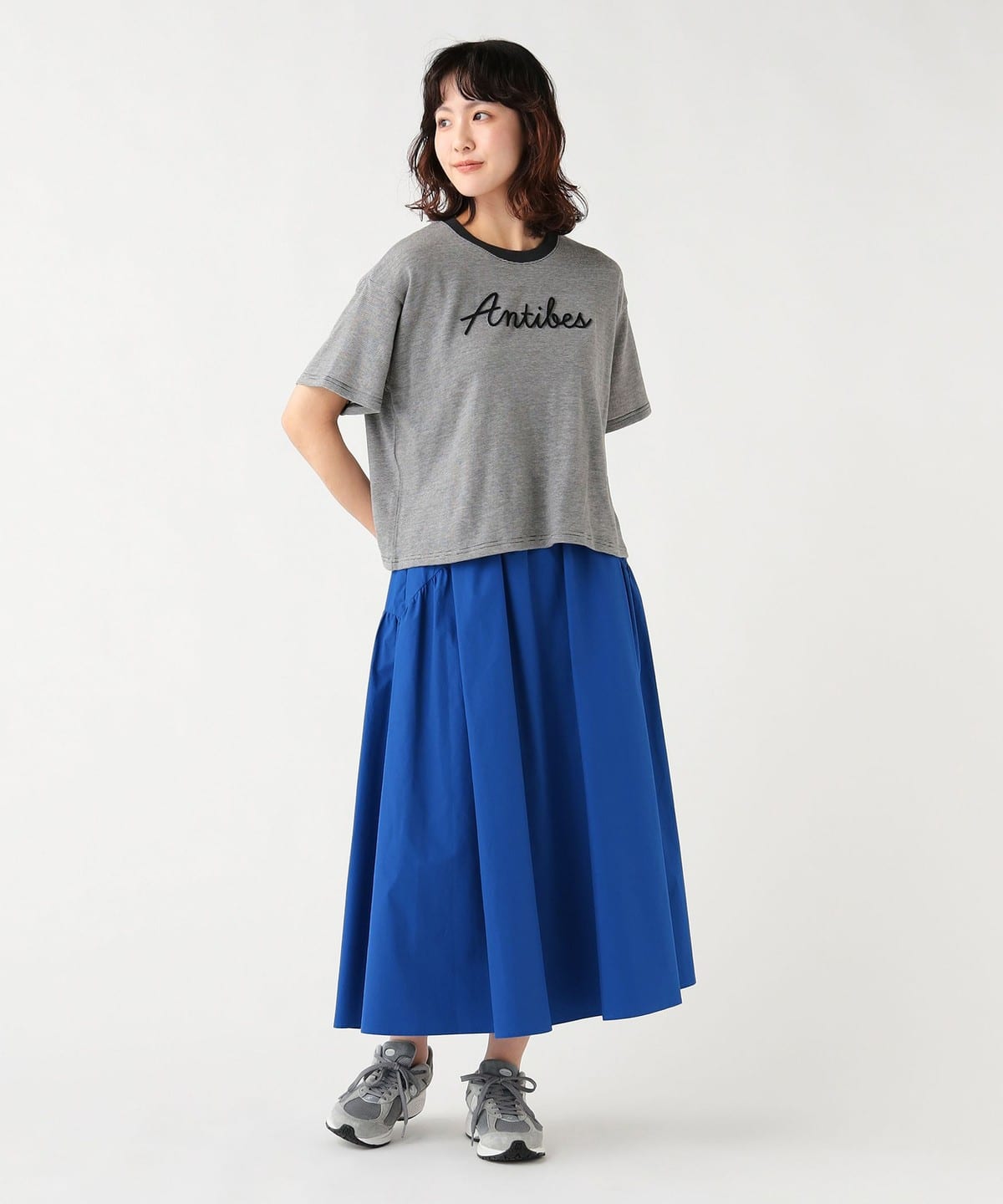 BEAMS HEART（ビームス ハート）ミジンコ ボーダー ロゴ Tシャツ（T