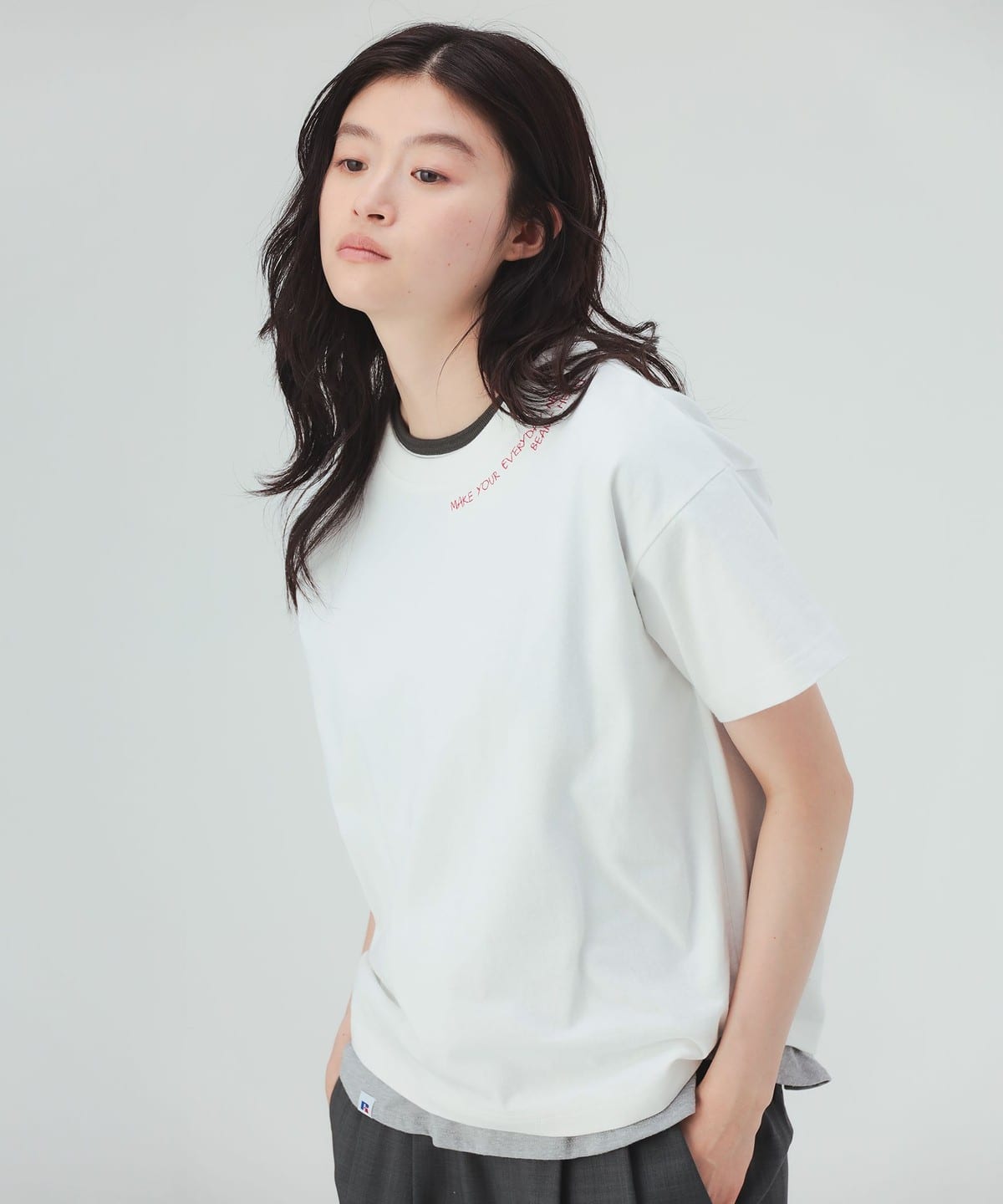 BEAMS HEART（ビームス ハート）HEART刺繍 Tシャツ（Tシャツ