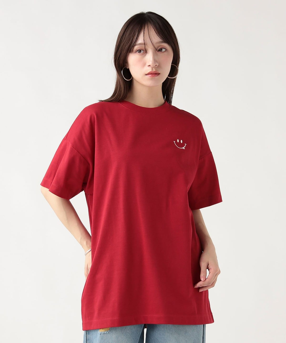 美品✨FCRB STRADDLE LOGO S/S TOUR TEE M BEAMS HEART（ビームス ハート）スマイル刺繍 Tシャツ（Tシャツ