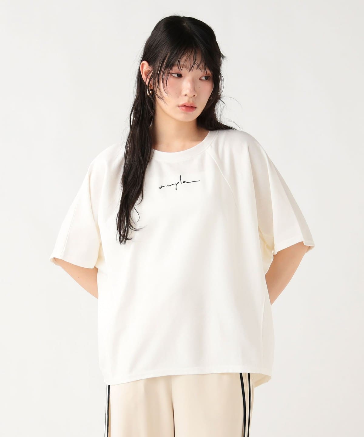 BEAMS HEART（ビームス ハート）シンプル 刺繍 Tシャツ（Tシャツ