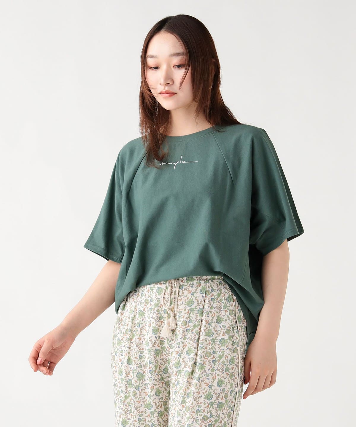 BEAMS HEART（ビームス ハート）シンプル 刺繍 Tシャツ（Tシャツ